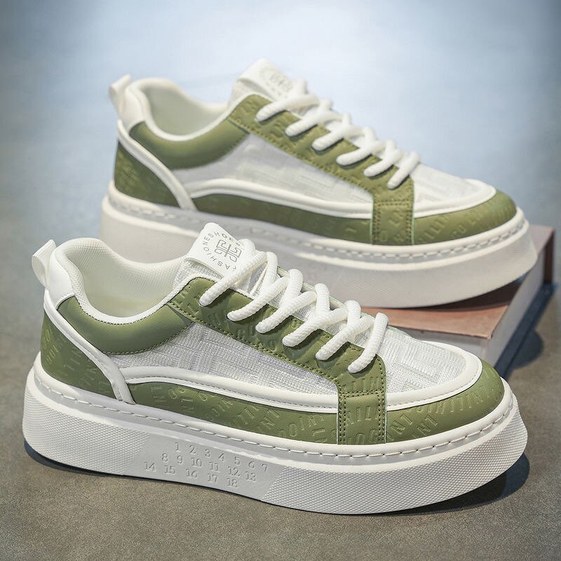 Sneakers Manufacturer - Men's Korean-style Low-top Summer Breathable White