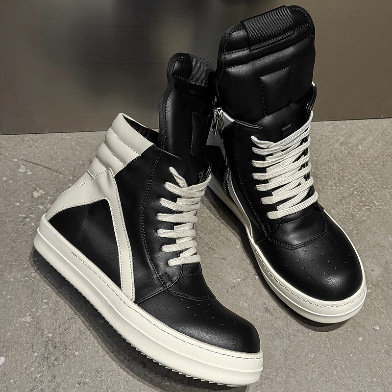 Sneakers Manufacturer - Classic High-Top Men's Toe Thick-Soled Height-Increasing