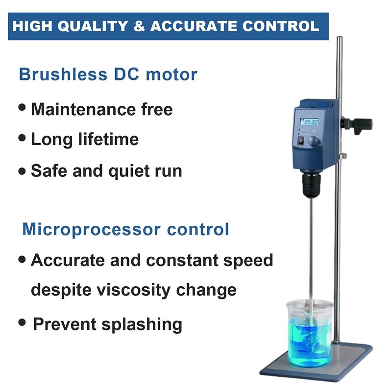 Overhead Stirrer Manufacturer - LED Homogenizer Mixer Graphene OS40-S