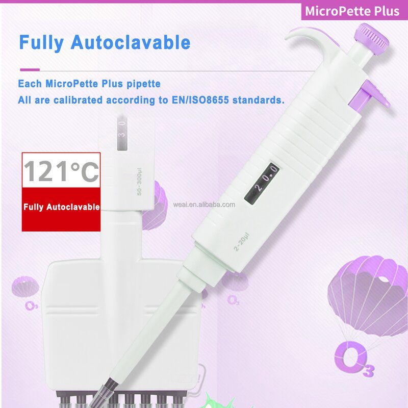 Pipettes Manufacturer - 12 Multi Channel 0.5-1000ul 8-Channel with Tips