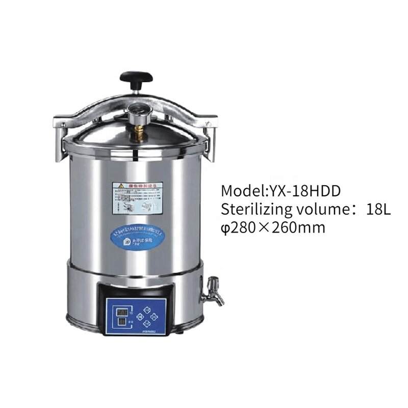 Autoclave Manufacturer - LCD 18L 24L Vertical Hospital Mushroom Substrate