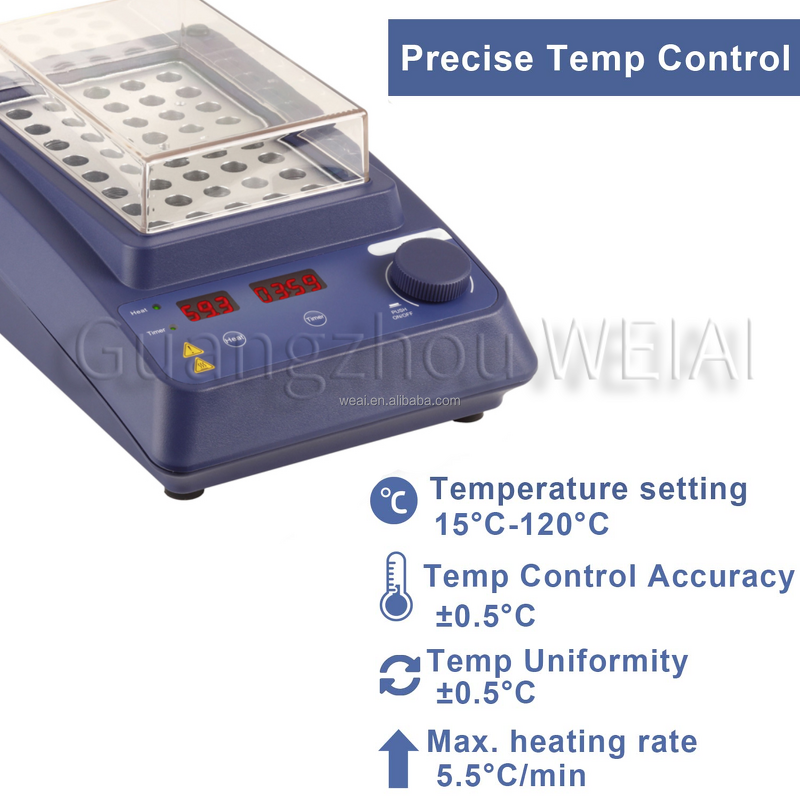 Dry Bath Incubator Manufacturer - HB120-S Mini 0.2-50ml Heating Block