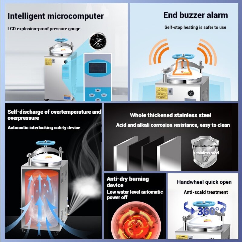 Autoclave Manufacturer - Digital Display Steam 35-150L Mushroom Substrate