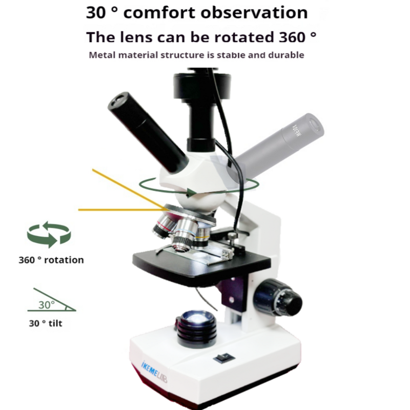 Microscope Manufacturer - HD Screen Digital Biological 400x Medical Lab