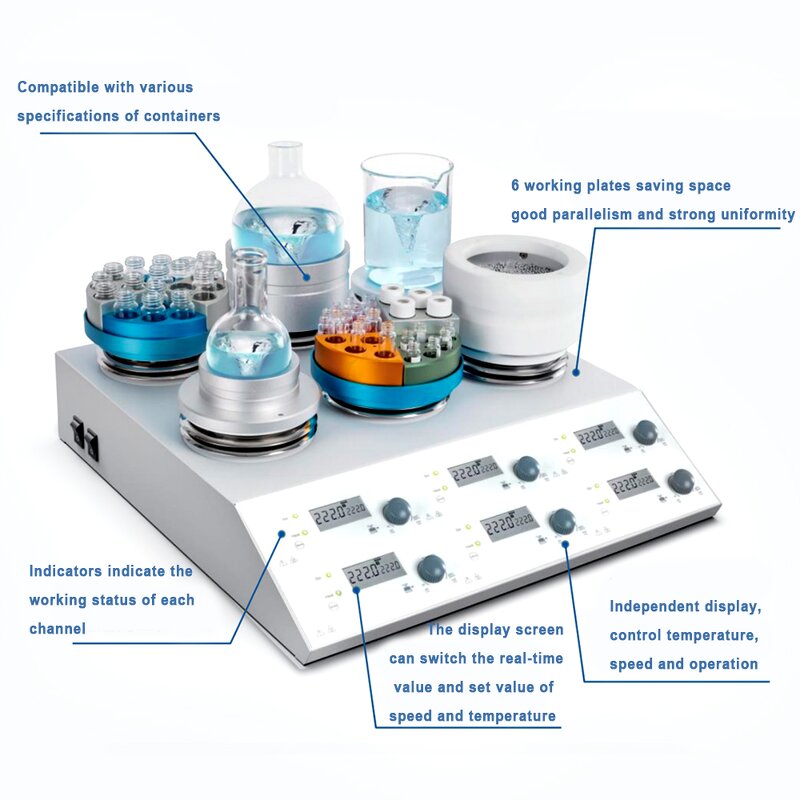 Magnetic Stirrer Manufacturer - Agitateur Magnetique MS-H340-S4 Multi
