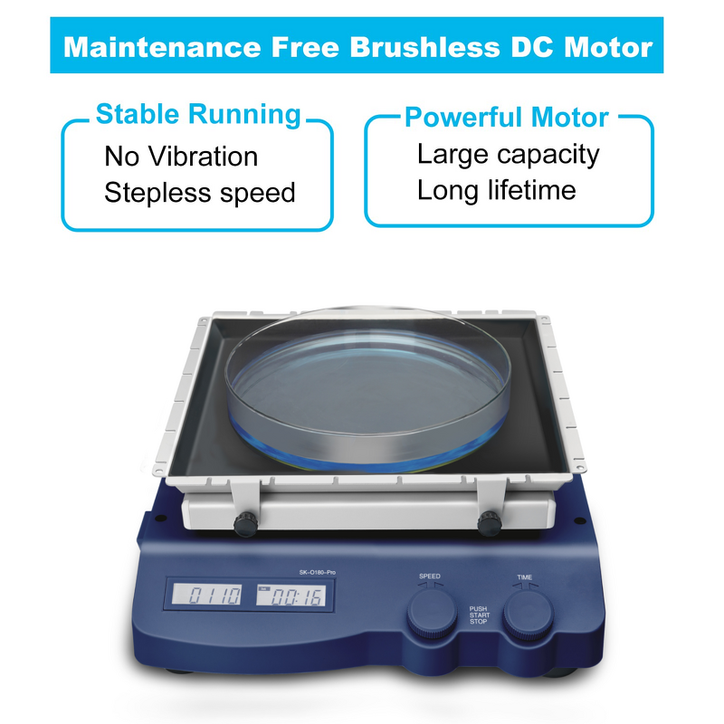 Orbital Shaker Manufacturer - LCD Orbital 100-500RPM Continuous Timer