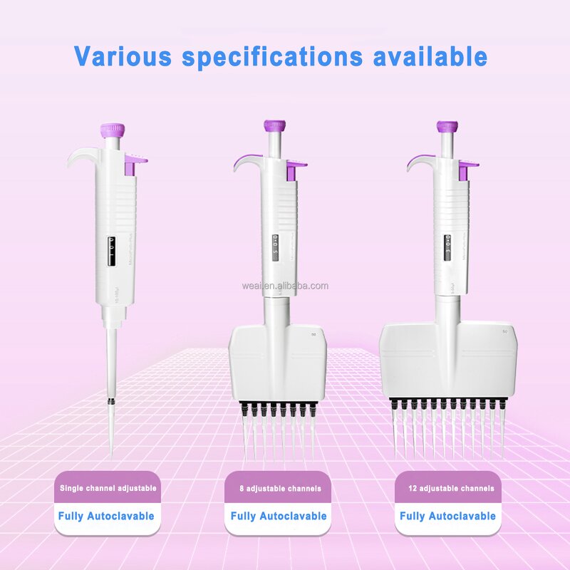 Pipettes Manufacturer - 12 Multi Channel 0.5-1000ul 8-Channel with Tips
