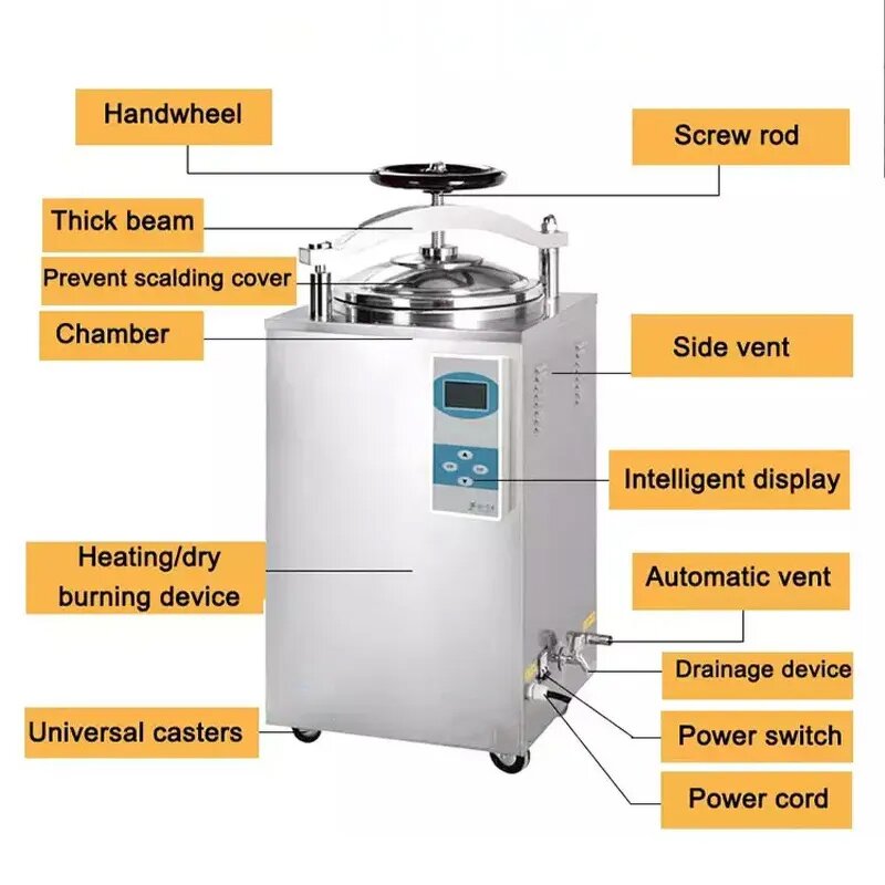 Autoclave Manufacturer - Laboratory Hospital 28-100L Steam Food Mushroom