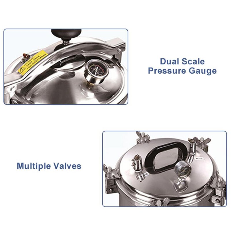 Sterilizer Manufacturer - LED Portable Pressure 18L 24L Dental Mushroom