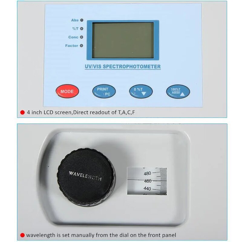 Spectrophotometer Manufacturer - Portable Laboratory UV VIS 195-1020nm Manual