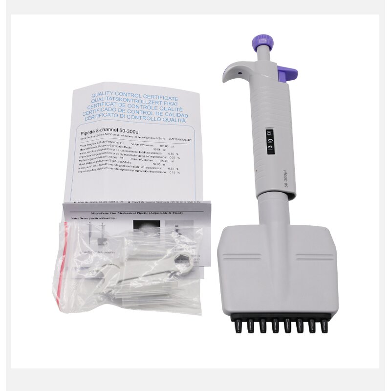 Pipettes Manufacturer - 12 Multi Channel 0.5-1000ul 8-Channel with Tips