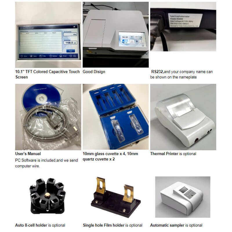Spectrophotometer Manufacturer - Lab Food Water Quality DNA Protein Dual