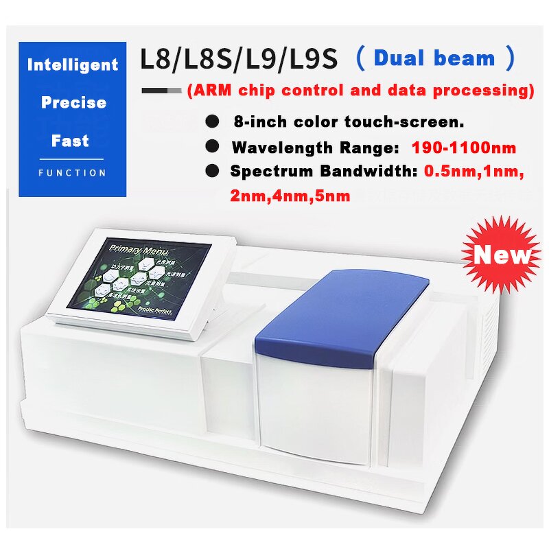 Spectrophotometer Manufacturer - High Precision L7 L8 Double Beam 190-1100nm