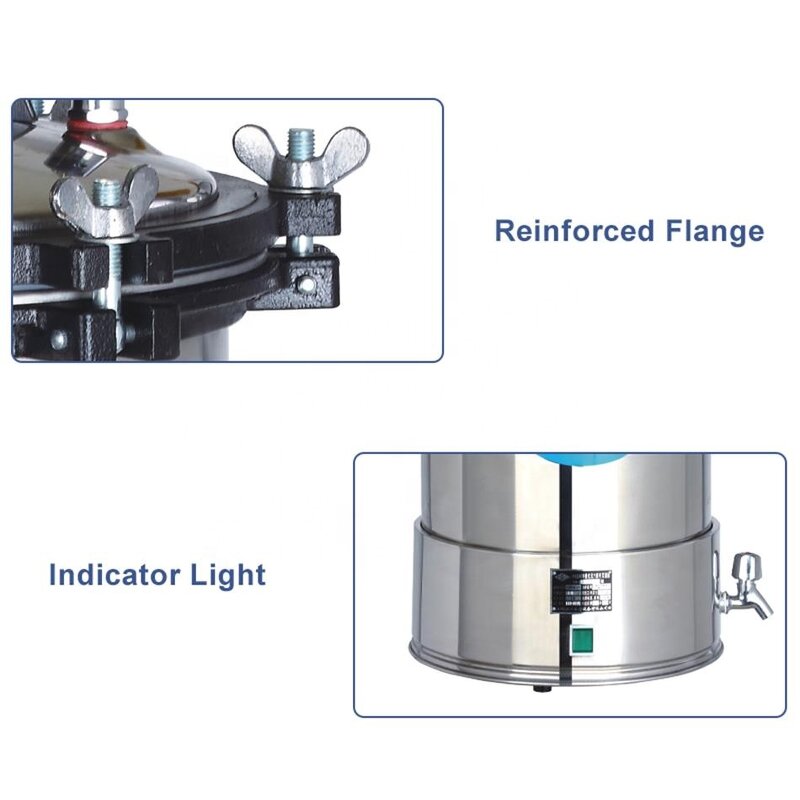 Autoclave Manufacturer - 18L 24L Stainless Steel Automatic Laboratory