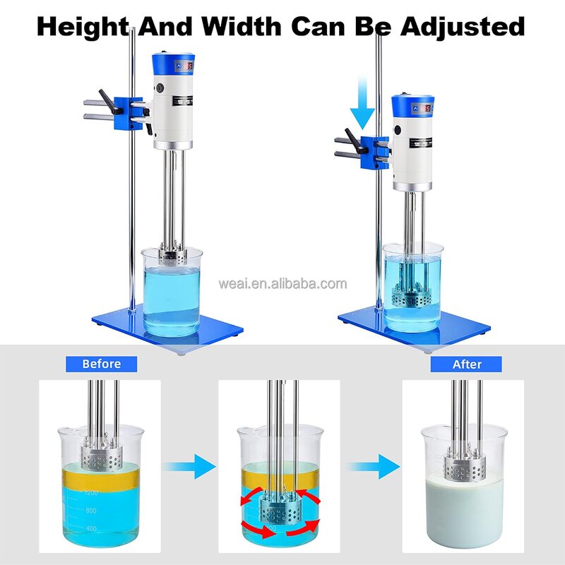 Homogenizer Manufacturer - High Shear Mixer 40L Laboratory Cosmetics