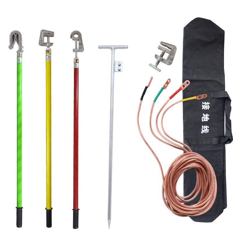 Copper Ground Earth Rod Manufacturer - 35kv Hot Selling High & Low-voltage Grounding Wire Set Safety