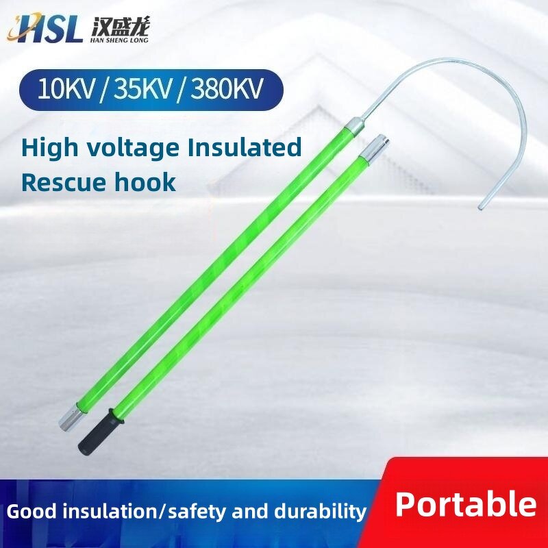 Rescue Hook Manufacturer - High Voltage Insulated Fiberglass Telescopic with 500 lb Load for Fireman