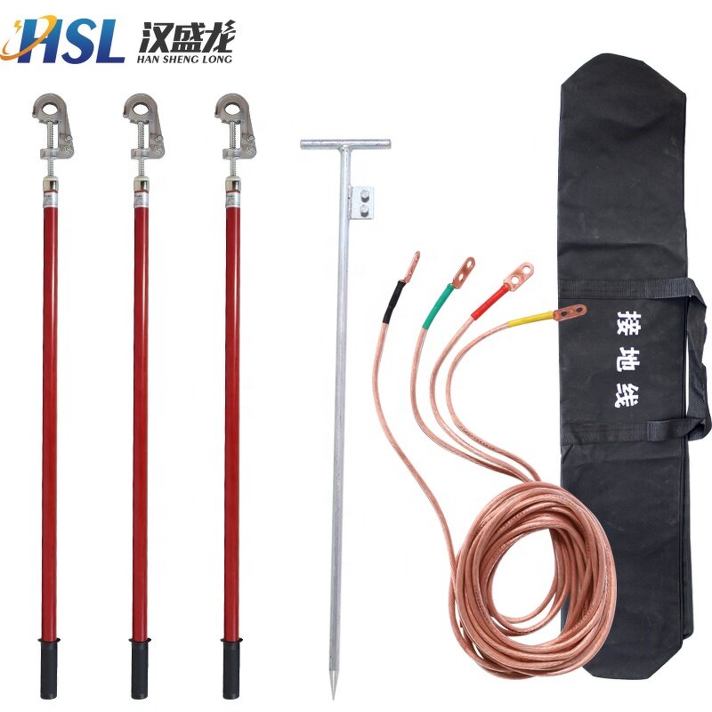 Earth Wire Manufacturer - Earth Bar Copper Clad Ground Rod Clamp Electric Equipment with Clamp Copper