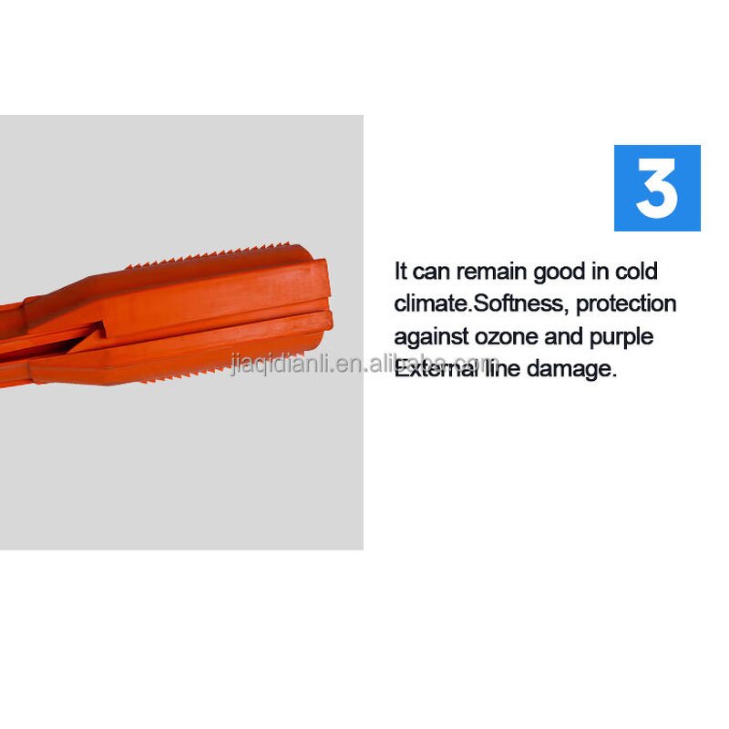 Rubber Line Hose Manufacturer - 20KV Electrical Insulation with Curving Rib Configurations Safety