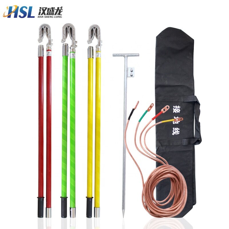 Copper Ground Earth Rod Manufacturer - 35kv Hot Selling High & Low-voltage Grounding Wire Set Safety