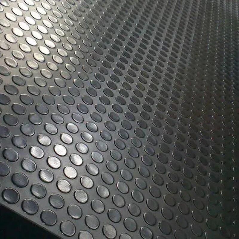 Anti-slip Rubber Mat Manufacturer - Coin Flooring Round Stud Insulated Rubber Sheet for High Voltage Safety