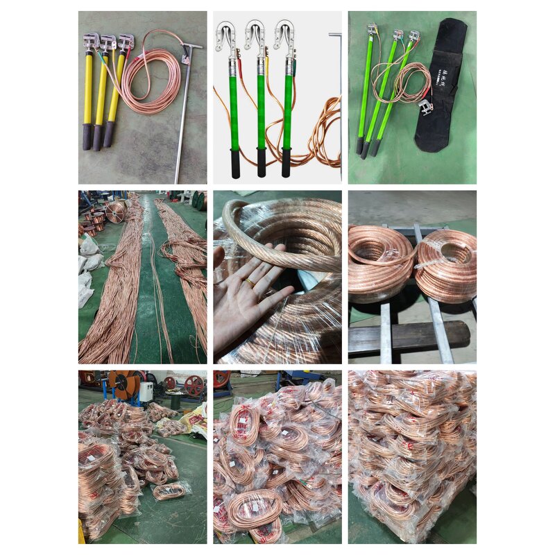 Grounding Rod Manufacturer - Portable with Clamp and Copper Wire Pure Copper Earth Rod & Lead