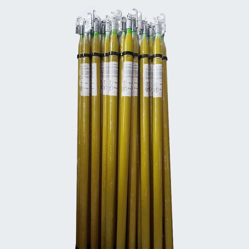Hot Stick Manufacturer - High Voltage Insulated 5M 10M Fiberglass Telescopic Triangle Safety Lever