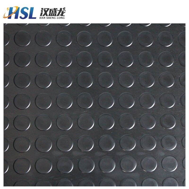 Anti-slip Rubber Mat Manufacturer - Coin Flooring Round Stud Insulated Rubber Sheet for High Voltage Safety