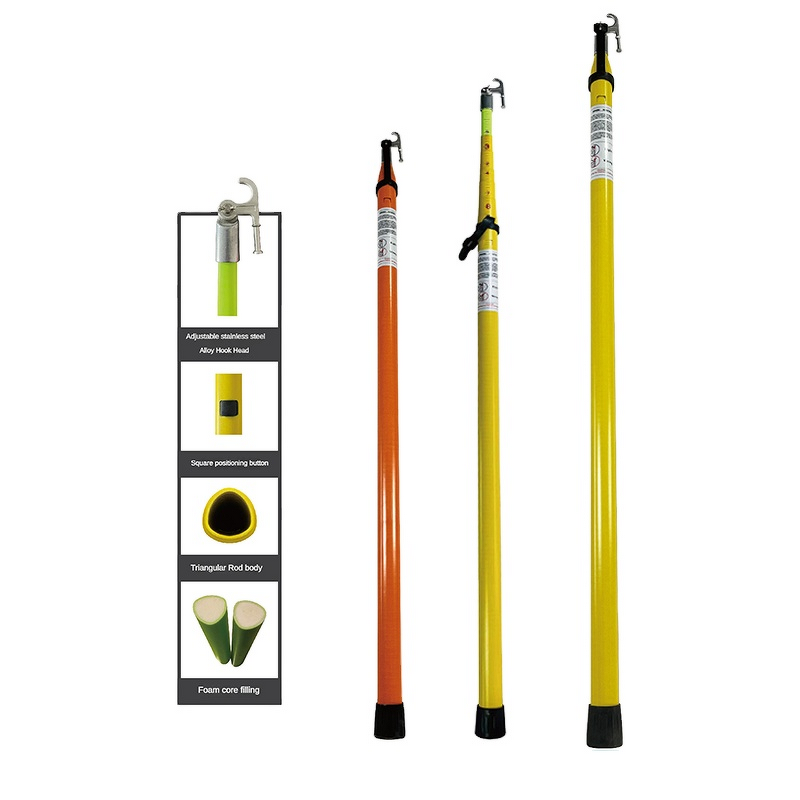 Brake Rod Manufacturer - High Voltage Insulation Retractable Triangular Retractable Brake Pull-rod