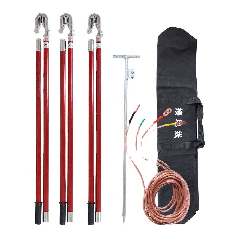 Grounding Rod Manufacturer - Portable with Clamp and Copper Wire Pure Copper Earth Rod & Lead
