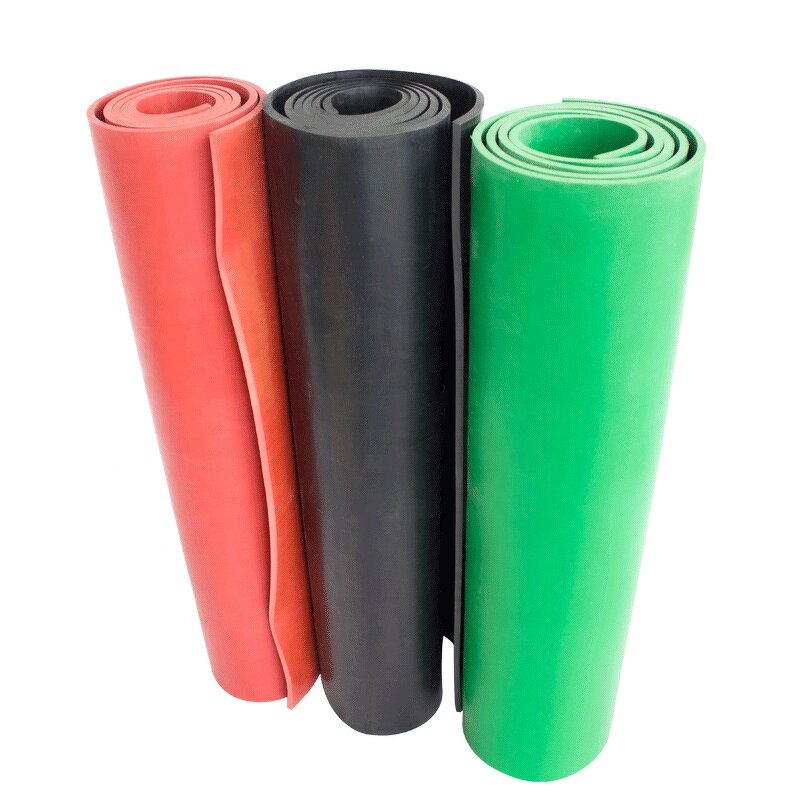 Insulating Rubber Mat Manufacturer - 3mm 5mm 10mm Thickness Black Red Green High Voltage Safety Rubber Pad