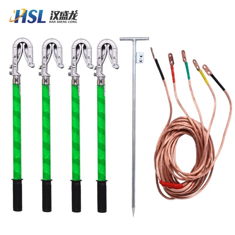 Grounding Rod Manufacturer - Portable with Clamp and Copper Wire Pure Copper Earth Rod & Lead