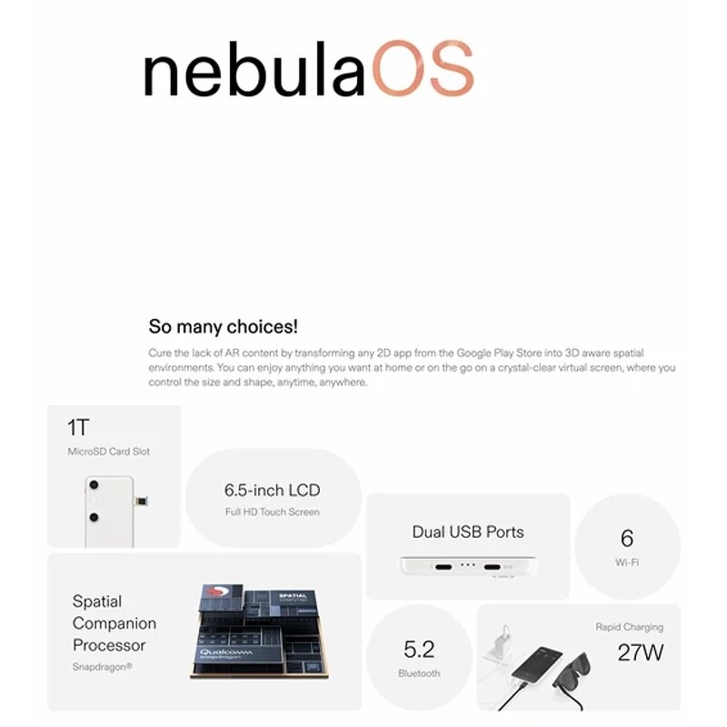 XREAL Beam Pro - Projection Station 60fps Spatial Videos 3DoF for Xreal Air