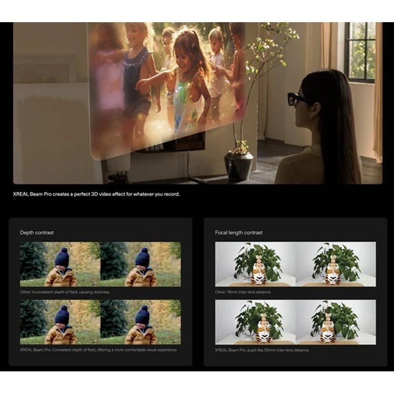 XREAL Beam Pro - Projection Station 60fps Spatial Videos 3DoF for Xreal Air