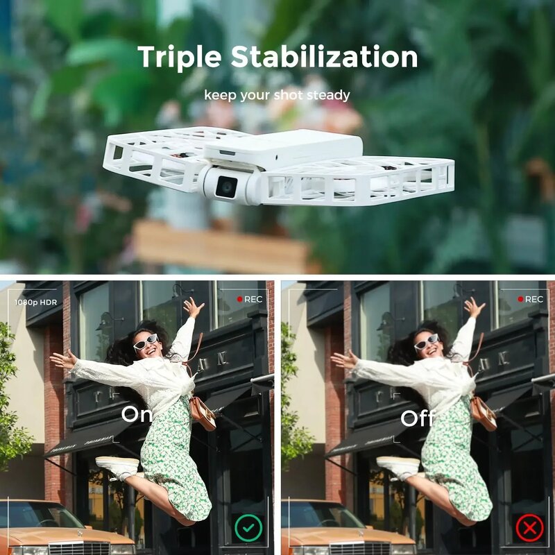 HOVER Air X1 - Self Flying Camera Pocket Sized Drone Capture Palm Take Off