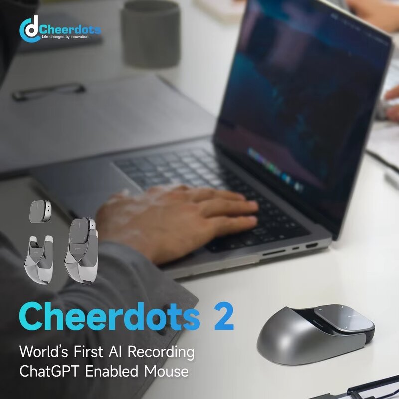 Cheerdots 2 - Detachable Air Mouse Wireless Touchpad All-in-one Pocket