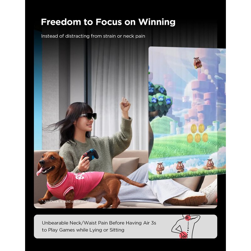 RayNeo Air 3s - AR Glasses 201" Mega Screen 3840Hz Micro OLED Display