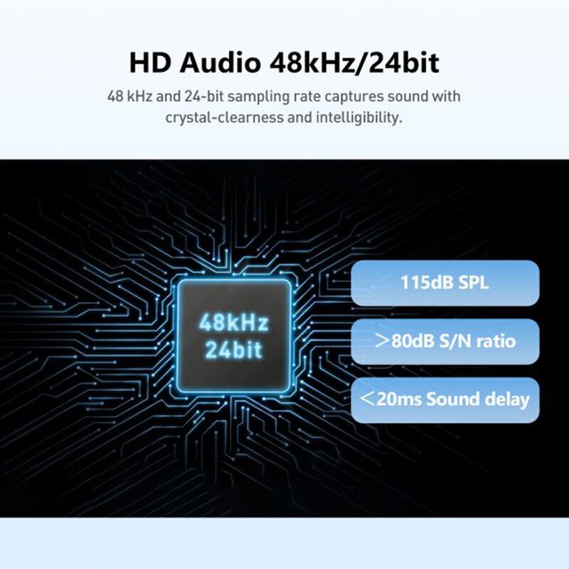 Luucco AirWave Mini K2 - Wireless Lavalier Lapel Microphone for iPhone Android DSLR