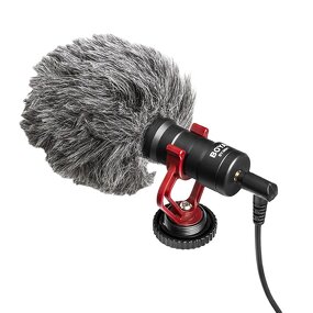 BOYA BY-MM1 - Cardioid Shotgun Microphone for iPhone Android Smartphone DSLR Camera
