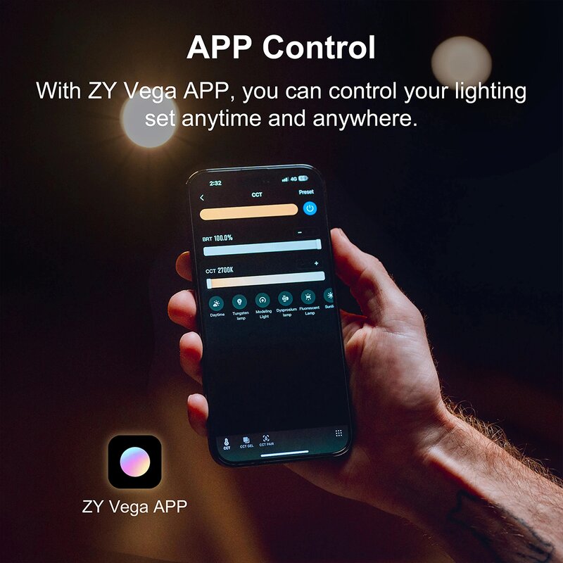 ZHIYUN MOLUS G300 - 300W COB LED Light 2700K-6500K Video Lights APP Control