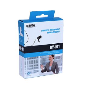 BOYA BY-M1 - Lavalier Lapel Microphone for iPhone 15Pro Max PC Smartphone Camera