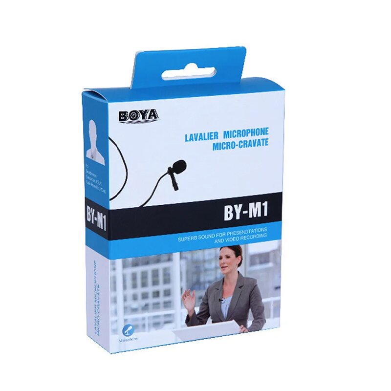 BOYA BY-M1 - Lavalier Lapel Microphone for iPhone 15Pro Max PC Smartphone Camera