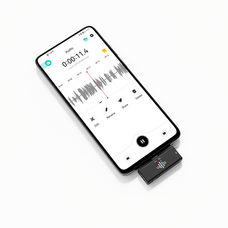 Luucco Talker S2 - Wireless Lavalier Microphone 2.4Ghz 250ft Range with Charging Case