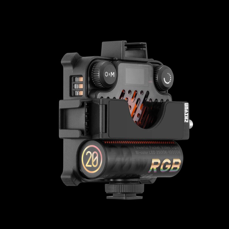 Zhiyun M20 M20C - Pocket 20W RGB LED Video Light 2500K-10000K App Control