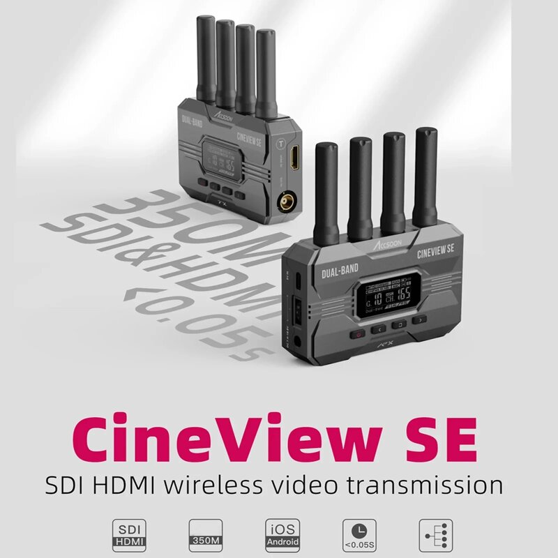 Accsoon CineView SE - 2.4Ghz 5Ghz Multi-Spectrum Wireless Video Transmission