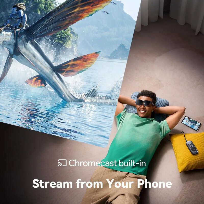 Pocket TV - Certified Portable GTV Device Companion for RayNeo XR Glasses