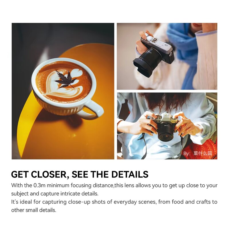 TTArtisan 23mm F1.8 - APS-C Auto Focus Camara Lens For Fujifilm X XF X-E4 X-S20