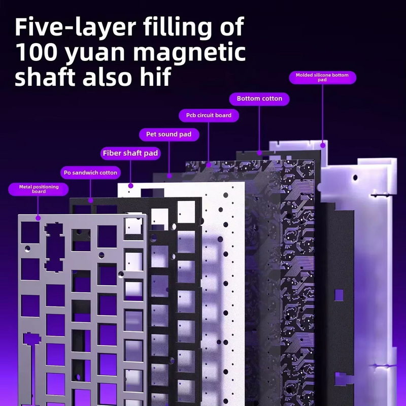 AULA Hero 68HE - Magnetic Keyboard RGB Light USB-C Hot Swap Esports 8K