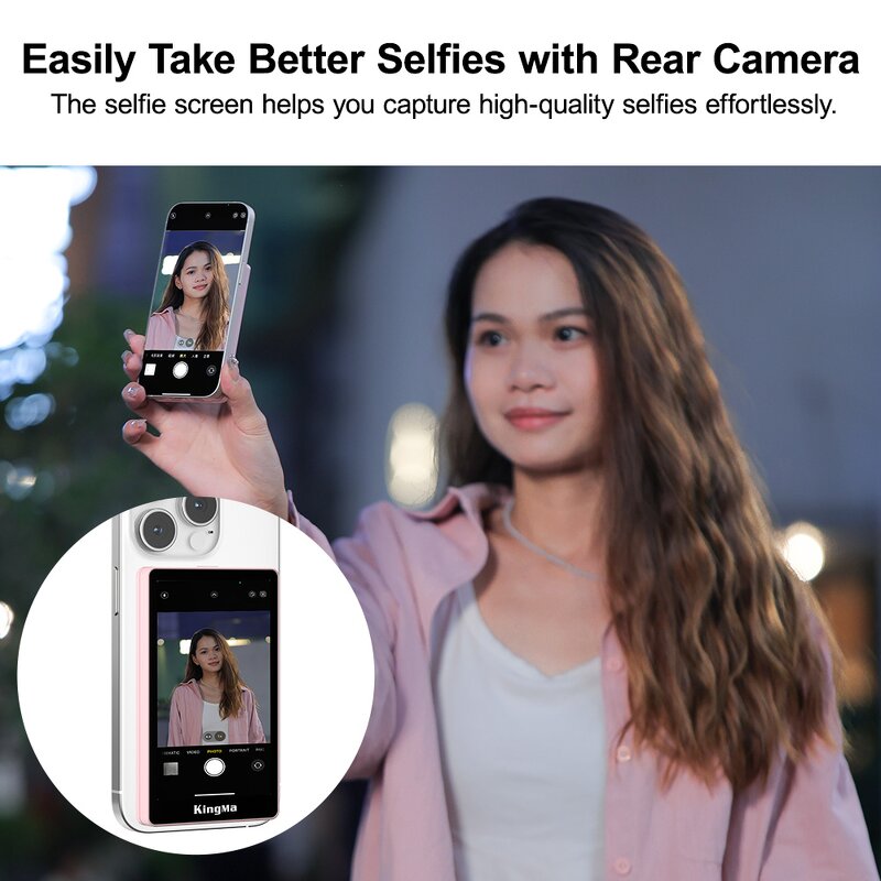 Kingma PH02 Max - Magnetic Vlog Selfie Camera Monitor Screen for IPhone Samsung
