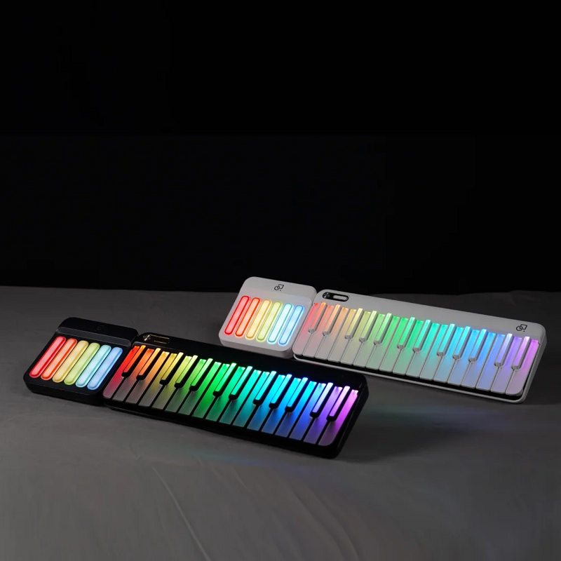 PopuPiano - Smart Portable Piano MIDI Controller Smart LED Keyboard Chord Pad